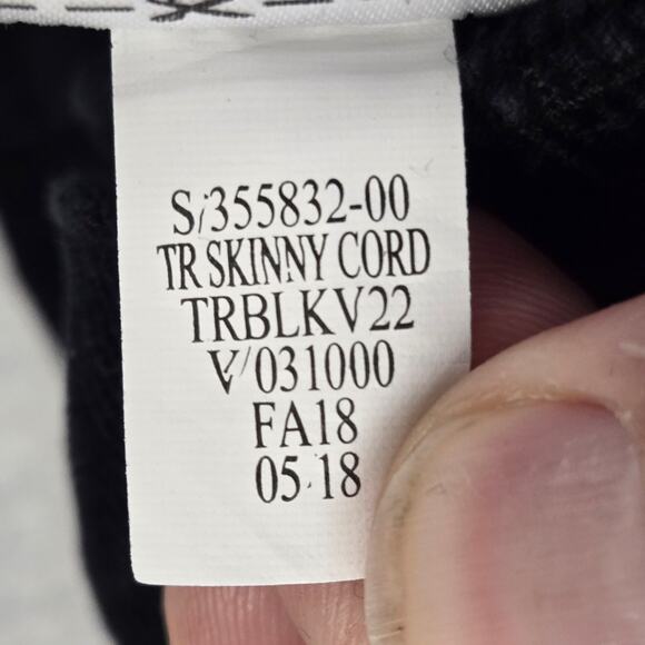 Gap True Skinny Corduroy Pants Womens 27 R Jeans Black New NWT - Picture 8 of 13